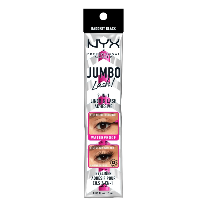 NYX Professional Makeup - Jumbo 2-In-1 Liner & Adhesive - Black in the group BEAUTY & HEALTH / Makeup / Eyes & Eyebrows / Eyeliner / Kajal at TP E-commerce Nordic AB (D12941)