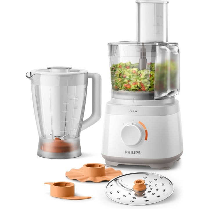 Philips Matberedare HR7320/00 Daily 700W in the group HOME, HOUSEHOLD & GARDEN / Household appliances / Food processor & Kitchen appliances / Food processors at TP E-commerce Nordic AB (D12973)