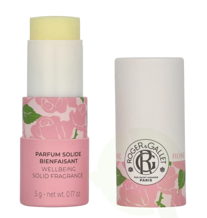 Roger & Gallet Rose Wellbeing Solid Fragrance Stick 5 g in the group BEAUTY & HEALTH / Makeup / Lips / Lip balm at TP E-commerce Nordic AB (D13025)