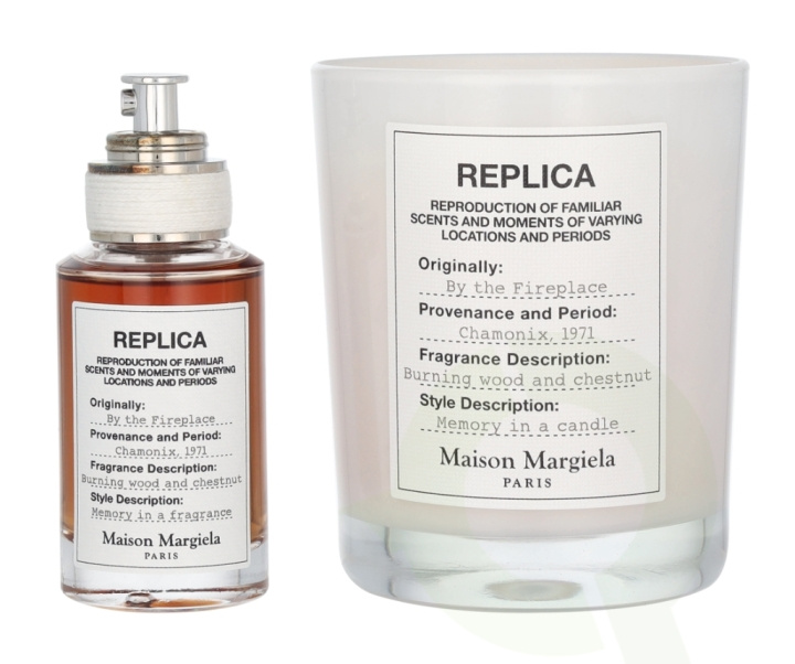 Maison Margiela Replica By The Fireplace Giftset 195 ml Edt Spray 30ml/Scented Candle 165g in the group BEAUTY & HEALTH / Gift sets at TP E-commerce Nordic AB (D13115)