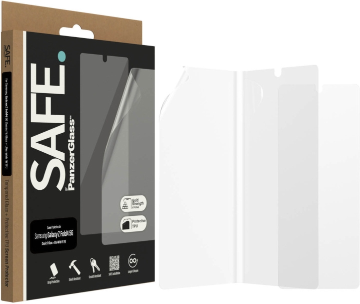 SAFE by PanzerGlass protective film, Samsung Galaxy Z Fold4 5G in the group SMARTPHONE & TABLETS / Phone cases / Samsung at TP E-commerce Nordic AB (D13453)