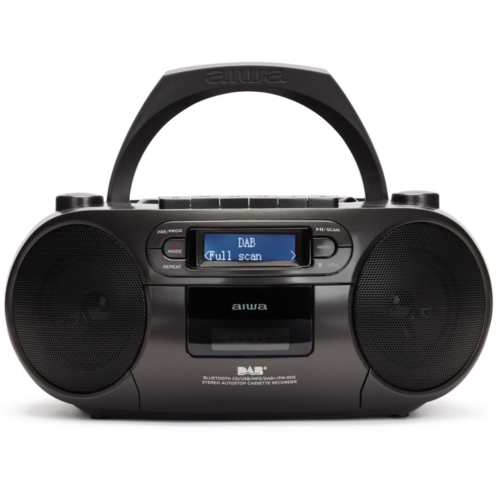 AIWA Radio med CD-spelare, Kassettband och Bluetooth Svart in the group HOME ELECTRONICS / Audio & Picture / Home cinema, Hifi & Portable / Portable audio players / CD-players at TP E-commerce Nordic AB (D13564)