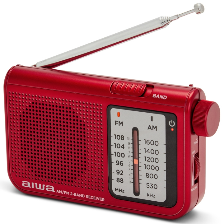 AIWA Pocket-radio med FM/MW Röd in the group HOME ELECTRONICS / Audio & Picture / Home cinema, Hifi & Portable / Radio & Alarm clocks / Radio at TP E-commerce Nordic AB (D13571)