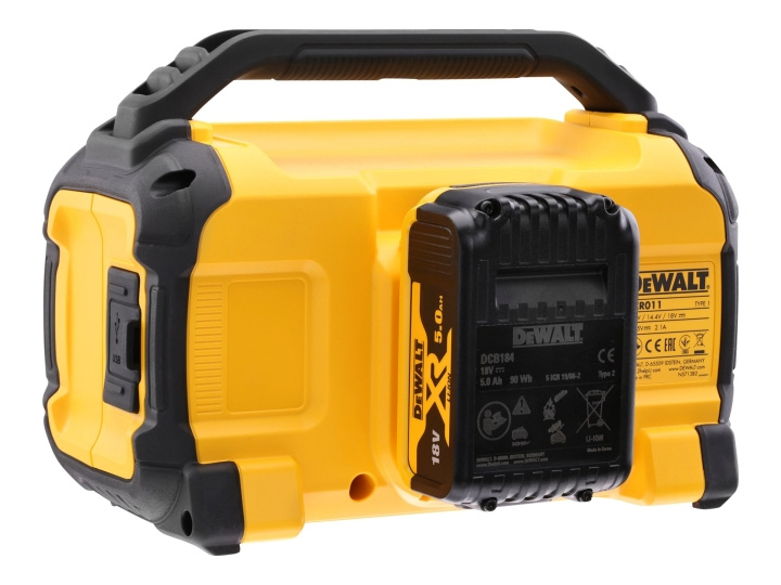 DeWALT DCR011 Speaker Black Yellow in the group HOME, HOUSEHOLD & GARDEN / Tools / Other power tools at TP E-commerce Nordic AB (D13619)