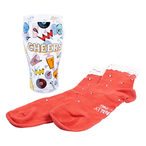 Fizz Creations Craft Beer Socks & Glass in the group Sport, leisure & Hobby / Fun stuff / Fun stuff at TP E-commerce Nordic AB (D13723)