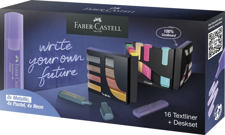 Faber-Castell Highlighter TL 46 deskset (16 pcs) (254603) in the group Sport, leisure & Hobby / Hobby / Paint & Draw / Pencils, crayons & ink at TP E-commerce Nordic AB (D13735)