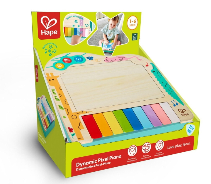 Hape Dynamic Pixel Piano (87-0635) in the group TOYS, KIDS & BABY PRODUCTS / Music, Song & Images / Music instrument at TP E-commerce Nordic AB (D13801)