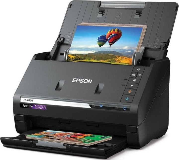 Epson FastFoto FF-680W - Wireless High-Speed Scanner in the group COMPUTERS & PERIPHERALS / Printers & Accessories / Printers / 3D printers & Accessories / Skrivare at TP E-commerce Nordic AB (D13851)