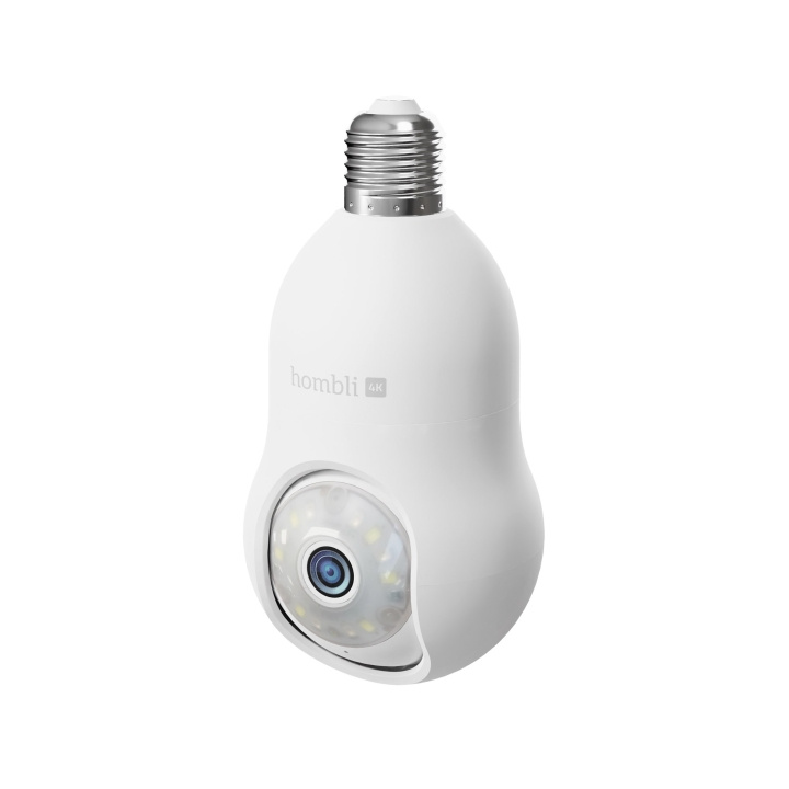 Hombli Smart Bulb Cam 4K, White in the group HOME, HOUSEHOLD & GARDEN / Alarm & Security / Security cameras at TP E-commerce Nordic AB (D13884)