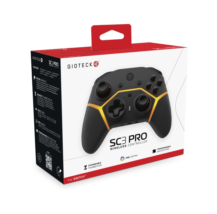 Gioteck SC3 PRO Wireless Controller in the group HOME ELECTRONICS / Game consoles & Accessories / Nintendo Switch / Accessories at TP E-commerce Nordic AB (D13887)