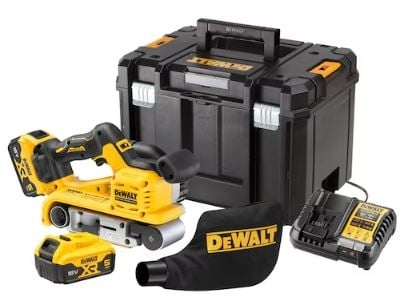 DeWALT 18V XR Brushless cordless belt sander 75mm in TSTAK VI case (2X 5.0AH battery and charger) in the group HOME, HOUSEHOLD & GARDEN / Tools / Other power tools at TP E-commerce Nordic AB (D13943)