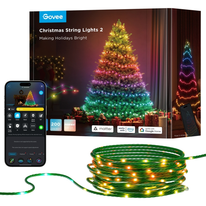 Govee Christmas Lights - 20m in the group HOME ELECTRONICS / Lighting / Christmas lights at TP E-commerce Nordic AB (D14009)