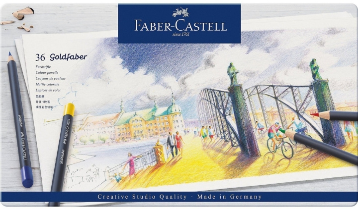 Faber-Castell Goldfaber colour pencil, tin of 36 (114736) in the group Sport, leisure & Hobby / Hobby / Paint & Draw / Pencils, crayons & ink at TP E-commerce Nordic AB (D14011)