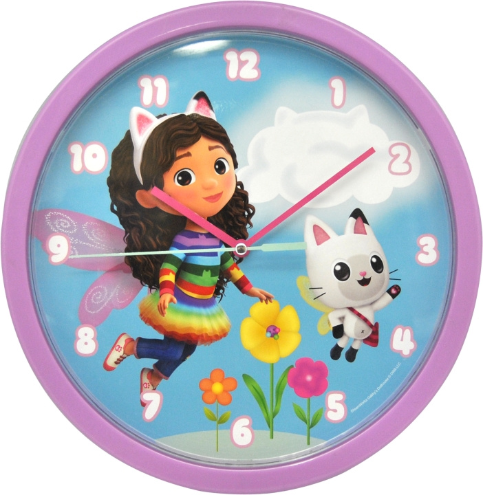 Gabby\'s Dollhouse Kids Licensing - Wall Clock - Gabbys Dollhouse (033731201) in the group HOME, HOUSEHOLD & GARDEN / Watches & Counters / Wall clocks at TP E-commerce Nordic AB (D14019)