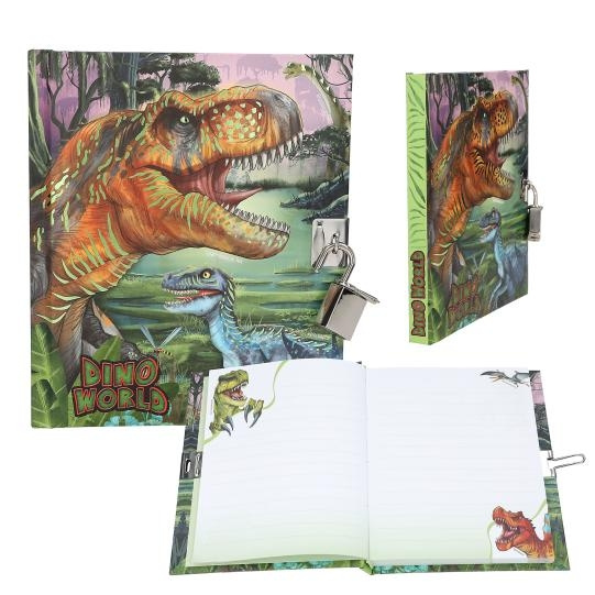 Dino World Diary With Padlock ( 0413244 ) in the group TOYS, KIDS & BABY PRODUCTS / Toys / Draw & Count at TP E-commerce Nordic AB (D14021)