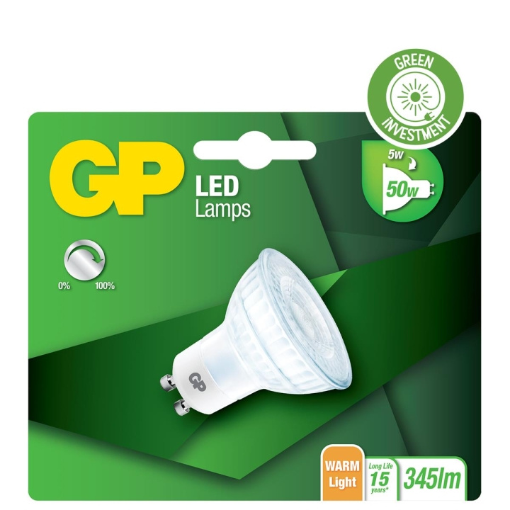 GP LED Lamp, GU10, DIM, 5W (50W), 345lm in the group HOME ELECTRONICS / Lighting / LED lamps at TP E-commerce Nordic AB (D14219)