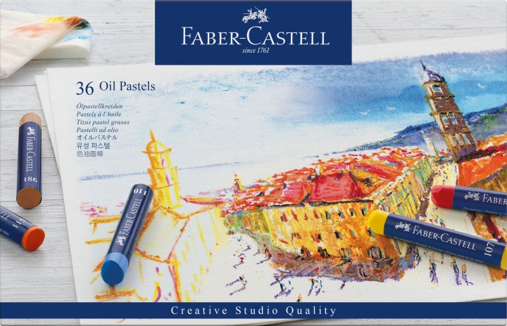 Faber-Castell Oil pastel crayons STUDIO QUALITY box of 36 (127036) in the group Sport, leisure & Hobby / Hobby / Paint & Draw / Pencils, crayons & ink at TP E-commerce Nordic AB (D14262)