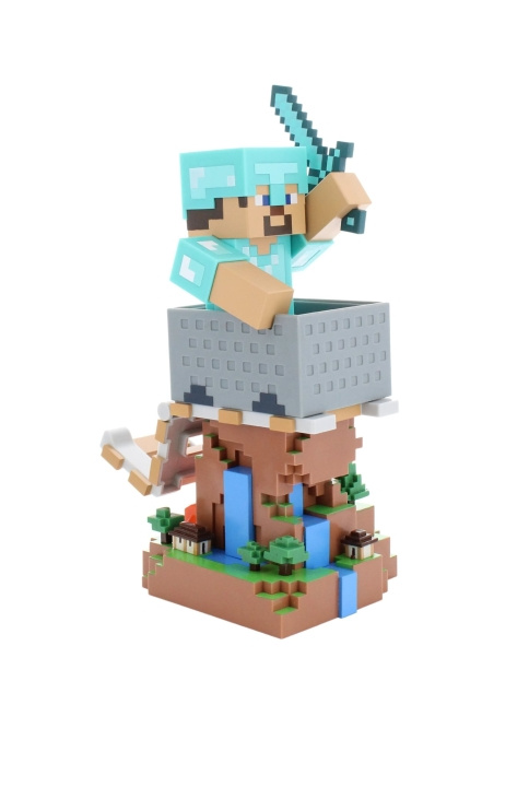 Cable Guys Minecraft: Steve In Diamond Armour R.E.S.T in the group TOYS, KIDS & BABY PRODUCTS / Toys / Figures, Miniatures & accessories at TP E-commerce Nordic AB (D14324)