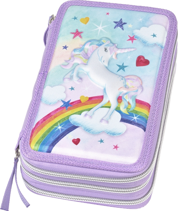 Faber-Castell Triple Decker pencil case unicorn (573040) in the group Sport, leisure & Hobby / Hobby / Paint & Draw / Pencils, crayons & ink at TP E-commerce Nordic AB (D14383)