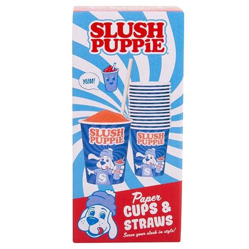 Fizz Creations Slush Puppie Paper Cups (x 20) & Straws in the group HOME, HOUSEHOLD & GARDEN / Kitchen utensils / Wine & Drink accessories at TP E-commerce Nordic AB (D14389)