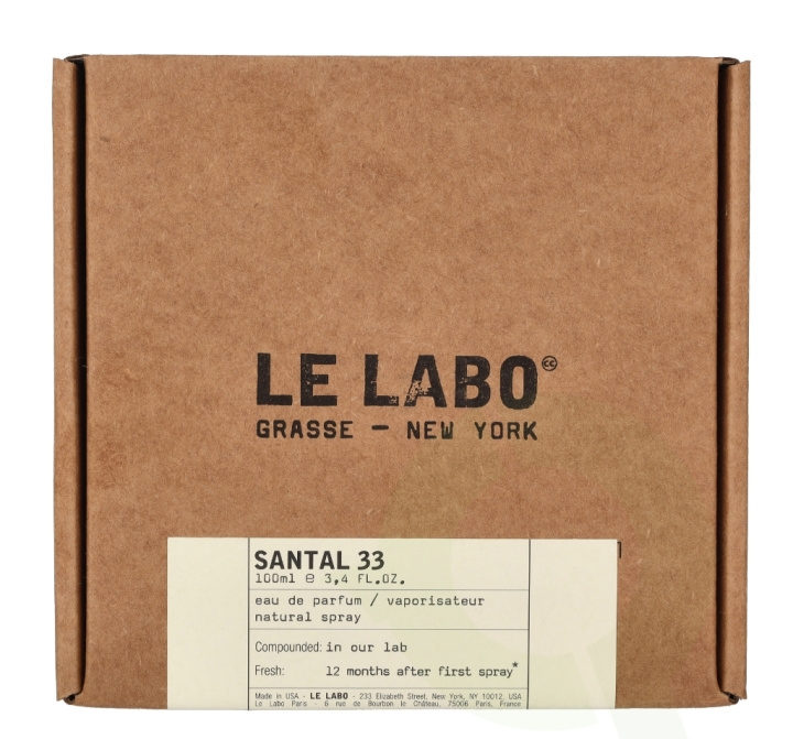 Le Labo Inc Le Labo Santal 33 Edp Spray 100 ml in the group BEAUTY & HEALTH / Fragrance & Perfume / Perfumes at TP E-commerce Nordic AB (D14682)