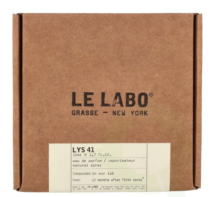 Le Labo Inc Le Labo Lys 41 Edp Spray 50 ml in the group BEAUTY & HEALTH / Fragrance & Perfume / Perfumes at TP E-commerce Nordic AB (D14754)