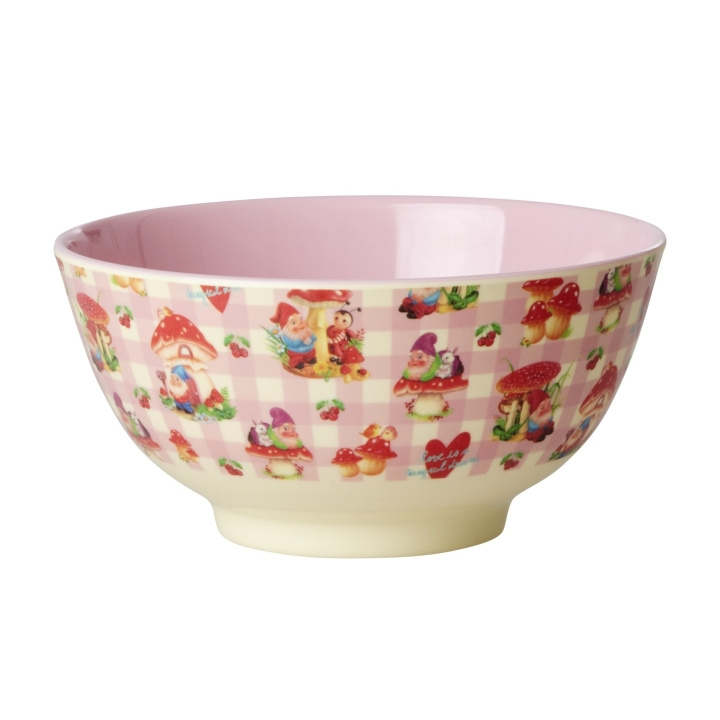 RICE Melamine Bowl Therapy Gnome Print in the group HOME, HOUSEHOLD & GARDEN / Kitchen utensils / Other kitchen tools at TP E-commerce Nordic AB (D15242)