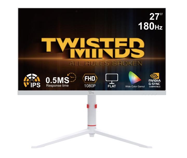 Twisted Minds Arctic Pro Series 27 FHD - 180HZ 0.5MS Fast IPS HDMI 2.1 Gaming Monitor - White in the group COMPUTERS & PERIPHERALS / Computer monitor / Computer monitors at TP E-commerce Nordic AB (D15324)