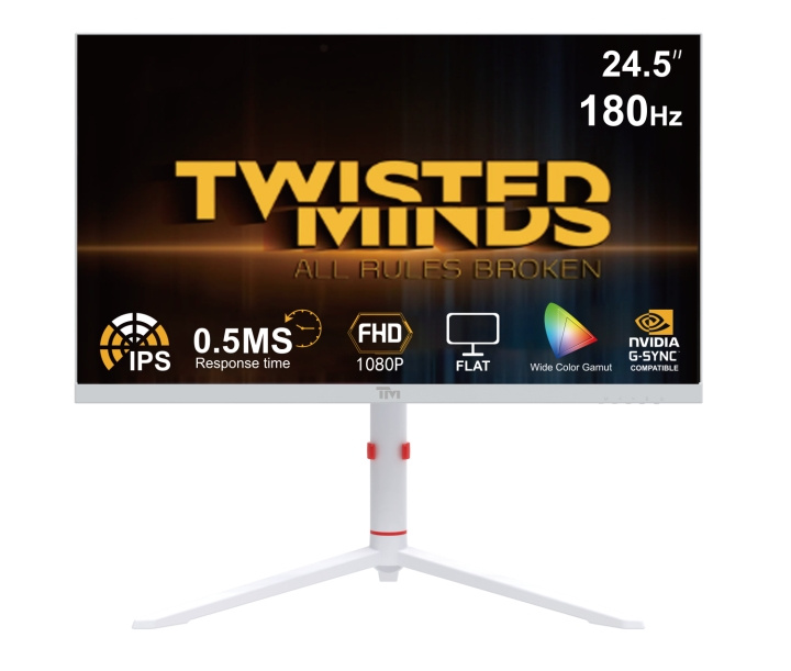 Twisted Minds Arctic Pro Series 24 FHD - 180HZ 0.5MS Fast IPS HDMI 2.1 Gaming Monitor - White in the group COMPUTERS & PERIPHERALS / Computer monitor / Computer monitors at TP E-commerce Nordic AB (D15622)