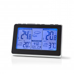 Nedis Weather Station | Indoor & Outdoor | Including wireless weather sensor | Weather forecast | Time display | LCD | Alarm clock function Nedis Weather Station | Indoor & Outdoor | Including wireless weather sensor | Weather forecast | Time display | LCD | Alarm clock function