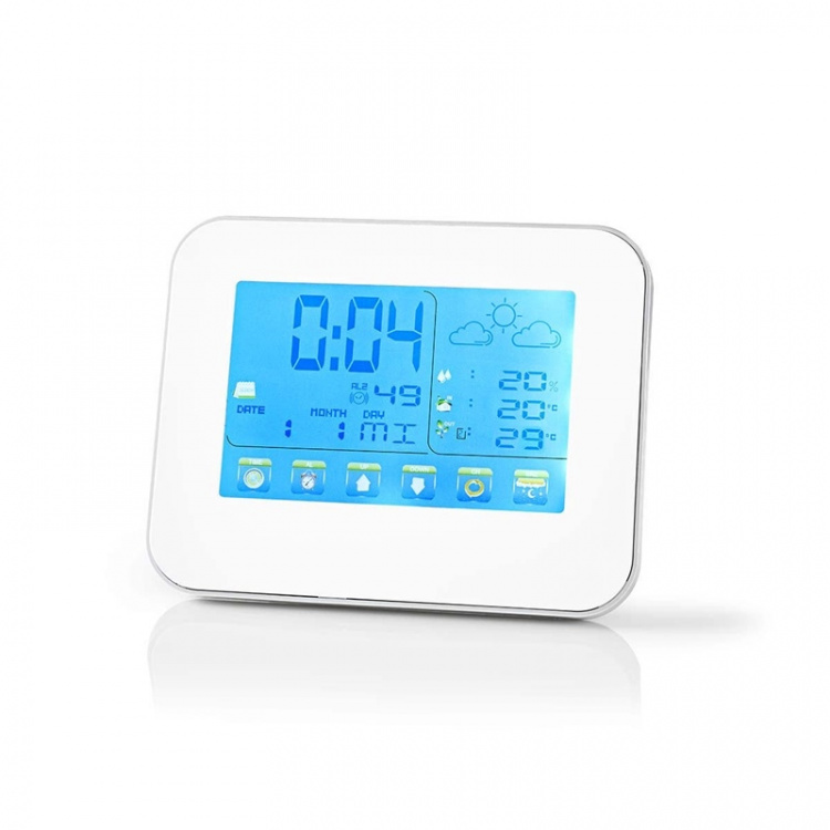 Nedis Weather Station | Indoor & Outdoor | Including wireless weather sensor | Weather forecast | Time display | Colour LCD Display | Alarm clock function Nedis Weather Station | Indoor & Outdoor | Including wireless weather sensor | Weather forecast | Time display | Colour LCD Display | Alarm clock function
