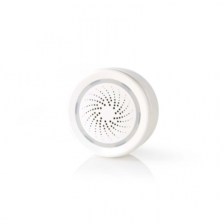 Nedis SmartLife Siren | Mains Powered | 8 Sounds | 85 dB | Android™ / IOS | White Nedis SmartLife Siren | Mains Powered | 8 Sounds | 85 dB | Android™ / IOS | White