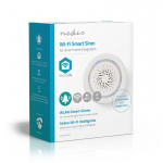 Nedis SmartLife Siren | Mains Powered | 8 Sounds | 85 dB | Android™ / IOS | White Nedis SmartLife Siren | Mains Powered | 8 Sounds | 85 dB | Android™ / IOS | White