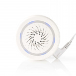 Nedis SmartLife Siren | Mains Powered | 8 Sounds | 85 dB | Android™ / IOS | White Nedis SmartLife Siren | Mains Powered | 8 Sounds | 85 dB | Android™ / IOS | White
