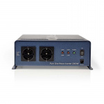 Nedis Power Inverter Pure Sine Wave | Input voltage: 12 V DC | Device power output connection(s): Type F (CEE 7/3) | 230 V AC 50 Hz | 2000 W | Peak power output: 4000 W | Screw Terminal | Pure Sine Wave | Fuse | Blue Nedis Power Inverter Pure Sine Wave | Input voltage: 12 V DC | Device power output connection(s): Type F (CEE 7/3) | 230 V AC 50 Hz | 2000 W | Peak power output: 4000 W | Screw Terminal | Pure Sine Wave | Fuse | Blue