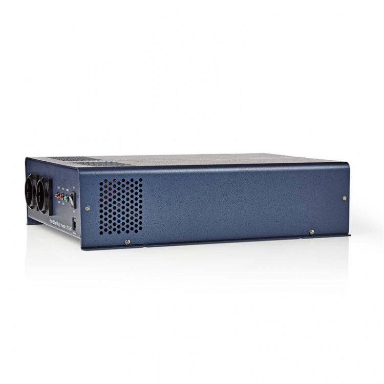 Nedis Power Inverter Pure Sine Wave | Input voltage: 12 V DC | Device power output connection(s): Type F (CEE 7/3) | 230 V AC 50 Hz | 2000 W | Peak power output: 4000 W | Screw Terminal | Pure Sine Wave | Fuse | Blue Nedis Power Inverter Pure Sine Wave | Input voltage: 12 V DC | Device power output connection(s): Type F (CEE 7/3) | 230 V AC 50 Hz | 2000 W | Peak power output: 4000 W | Screw Terminal | Pure Sine Wave | Fuse | Blue