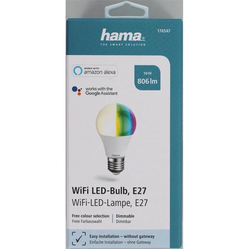 hama wifi led bulb e27