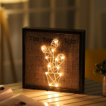 The Happy Light, Board with LED light, Cactus The Happy Light, Board with LED light, Cactus