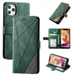 Mobile case with 3 card slots for iPhone 12 Mini, Green. Mobile case with 3 card slots for iPhone 12 Mini, Green.