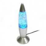 Lava lamp with glitter, lights up in several different colors. Lava lamp with glitter, lights up in several different colors.