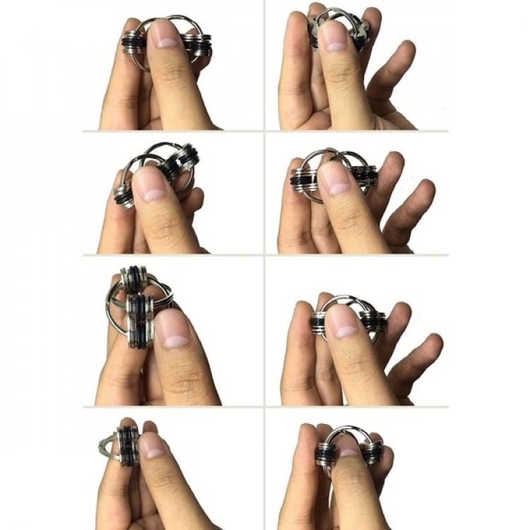 Bike Chain Fidget Toy, Black Bike Chain Fidget Toy, Black