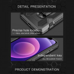 Durable case with stand for iPhone 13, Black Durable case with stand for iPhone 13, Black