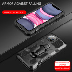 Durable case with stand for iPhone 13, Black Durable case with stand for iPhone 13, Black