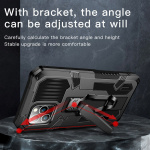 Durable case with stand for iPhone 13, Black Durable case with stand for iPhone 13, Black