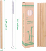 Reusable and Environmentally Friendly Bamboo Straws 8mm, 100 pcs Reusable and Environmentally Friendly Bamboo Straws 8mm, 100 pcs