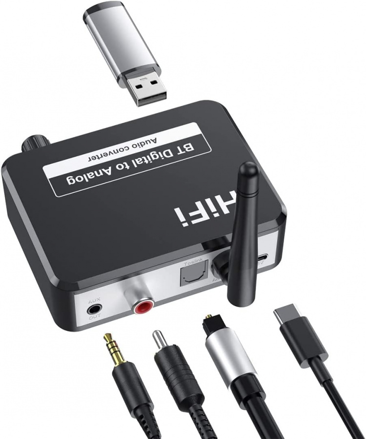 Bluetooth audio converter, Digital to Analog Bluetooth audio converter, Digital to Analog