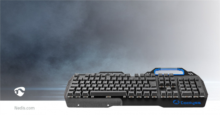 Nedis Wired Gaming Keyboard | USB | Mechanical Keys | RGB | German | DE Layout | USB Powered | Power cable length: 1.70 m | Gaming Nedis Wired Gaming Keyboard | USB | Mechanical Keys | RGB | German | DE Layout | USB Powered | Power cable length: 1.70 m | Gaming