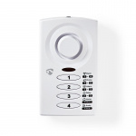 Nedis Doorstep Window Alarm | Battery Powered | 3x AAA/LR03 | 85 dB | White Nedis Doorstep Window Alarm | Battery Powered | 3x AAA/LR03 | 85 dB | White