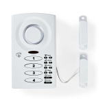 Nedis Doorstep Window Alarm | Battery Powered | 3x AAA/LR03 | 85 dB | White Nedis Doorstep Window Alarm | Battery Powered | 3x AAA/LR03 | 85 dB | White