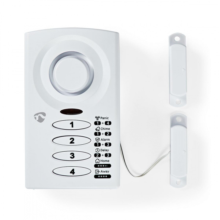 Nedis Doorstep Window Alarm | Battery Powered | 3x AAA/LR03 | 85 dB | White Nedis Doorstep Window Alarm | Battery Powered | 3x AAA/LR03 | 85 dB | White